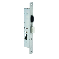Serrure 3 points pêne dormant et rouleau à cylindre européen série 38 axe 22 mm