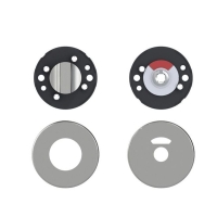 Rosace condamnation avec voyant 6420 Inox