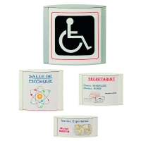 Porte-étiquette et porte-nom PILOT A6/50 argent 121 x 60 mm