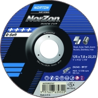 Meule à ébarber NORZON HARD - diamètre 125 mm - MEDIUM