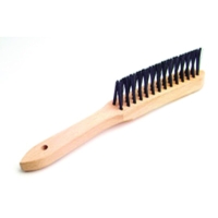 Brosse à main spécial soudure d'angles - acier rond - 3 rangs