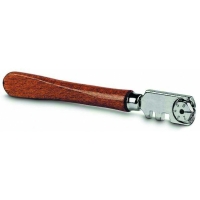 Coupe-verre à 6 molettes en acier