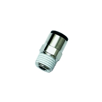 Raccord instantané piquage droit mâle série 3175 - R1/4" - 8 mm - laiton nickelé - 3175 08 13