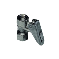 Robinet de manomètre à purge avec levier 0627 - G1/4 - laiton nickelé - BSPP