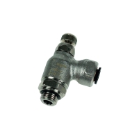 Régleur de débit à l'échappement 7100 - laiton nickelé - G1/2 - 12 mm