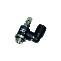 Mini régleur de débit à l'échappement 7640 - polymère technique - M5x0,8 - 6 mm