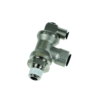 Raccord stop-vérin 7885 - laiton nickelé - R1/4