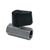 Robinet à boisseau sphérique légère 0492 64 - manette courte - G1/4 - BSPP - laiton nickelé