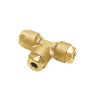 Raccord instantané Té égal 6104 - 4 mm - laiton nickelé