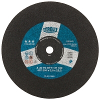 Meule à tronçonner PREMIUM 41 - A46N4BF71M - acier - diamètre 350 mm - épaisseur 2,5 mm