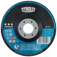 Meule à ébarber RONDELLER® 2in1 PREMIUM A 36 Q- BF - Ø 125 mm - Épaisseur 16 mm