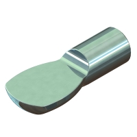 Taquet d'étagère diamètre 7 mm pour douille acier laitonné