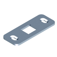 Gâche basse inox DS6859 pour verrou en applique DANAOS