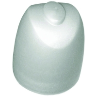 Butoir de porte DUNE 3845 polyamide argent diamètre 38 mm haueur 45 mm