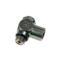 Régleur de débit à l'échappement 7140 - laiton nickelé - G1/2