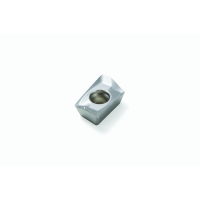 Plaquette de fraisage carbure XOEX-E06 - Longueur d'arête de coupe : 12 mm - Rayon : 0,8 mm - Non revêtue - H15