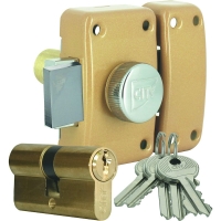 Paire de verrous de sureté CITY25 et cylindre européen sentrouvrant