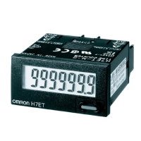Compteur totalisateur série H7ET - 7 chiffres - 1/32 DIN - LCD - Noir - H7ET-N-B