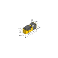 Capteur inductif à portée élevée série BI20U - M20 - Portée=20 mm - PNP - Plastique - BI20U-CP40-AP6X2