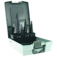 Coffret de forets étagés HSS TIALN - Plage de diamètres 4 à 30 mm - Nombre de pièces 3