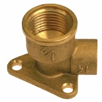 Coude laiton applique femelle 471GCU - 1/2" - 14 mm