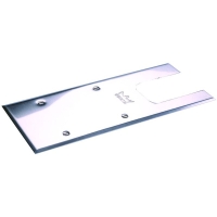 Plaque de recouvrement pour pivot de sol BTS 65 inox brossé
