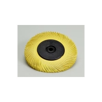 Roue en abrasif incorporé Scotch-Brite™ Bristle BB-ZB150 - diamètre 150 - Grain 1 (très gros) - jaune