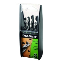 Coffret de 8 mèches à bois 3 pointes 917B - diamètre 3/4/5/6/7/8/9/10 mm