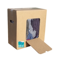 Chiffon textile ESSUYAGE COULEUR multicolores (carton de 10 kg) - coton