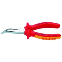 Pince à bec demi rond 40 degrés chromée isolée 1000V - Longueur totale : 160 mm - Longueur des becs : 50 mm
