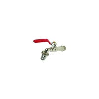 Vanne à boisseau sphérique 696 poignée plate rouge - 3/4"-1" -  20,4 mm