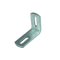 Équerre d'assemblage 90° perforation ovale - 76 x 53 mm