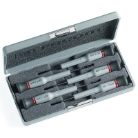 Coffret de 5 tournevis MICRO-TECH® AEF.J1PB - Plat et Phillips®