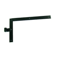 Paire de penture équerre bout droit noir 35 x 5 mm longueur 300 mm diamètre 14 mm