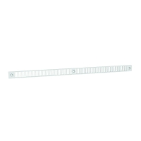 Grille de façade GPE2A pour entrée d'air M-G blanc 390 x 20 mm