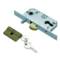 Serrurede portail avec crochet à mentonnet 222 axe 30 mm