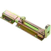 Verrou de box porte-cadenas 755 acier zingué tige plate