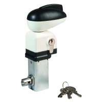 Serrure 1 point pour portillon de piscine TWIST blanc RAL 9010