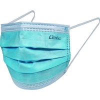 Masque à usage court haute filtration Type II - 3 plis (boîte de 50)