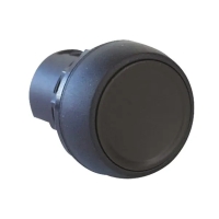 Accessoire bouton - Tête de bouton-poussoir affleurant série 800F - plastique - D=22,5 mm - noir - 800FP-F2