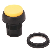 Tête de bouton-poussoir bombée 800F - plastique - 22,5 mm - jaune