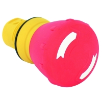 Tête de bouton d'arrêt d'urgence 800F - plastique - 22 mm - D40