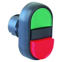 Tête de bouton multifonction série 800FP-U - non lumineux - plastique - 22,5 mm - rouge/vert - 800FP-U2EFFE