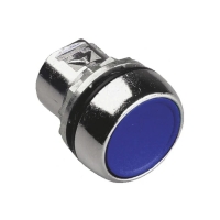 Tête de bouton-poussoir affleurant série 800FM-F - métal - 22,5 mm - bleu - 800FM-F6