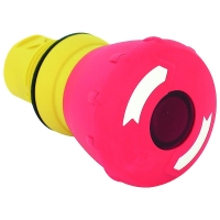 Tête de bouton d'arrêt d'urgence lumineux 800F - plastique - 22 mm