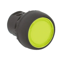 Tête de bouton-poussoir affleurant lumineux série 800FP-LF - plastique - 22,5 mm - jaune - 800FP-LF5
