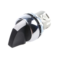 Tête de bouton tournant série 800FM-S-22 - métal - 22,5 mm - 2 positions fixes - noir - 800FM-S22