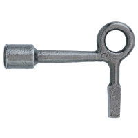 Clé pour batteuse EDF-GDF rectangle 9 x 6 mm et triangle de 11 mm fonte polie