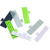 Cales de vitrage plastique 22 X 80 mm panachées de 1 à 5 mm sachet de 1000 pièces