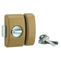 Verrou de sûreté à bouton UNIVERSEL cylindre rond diamètre 23 mm longueur 45 mm